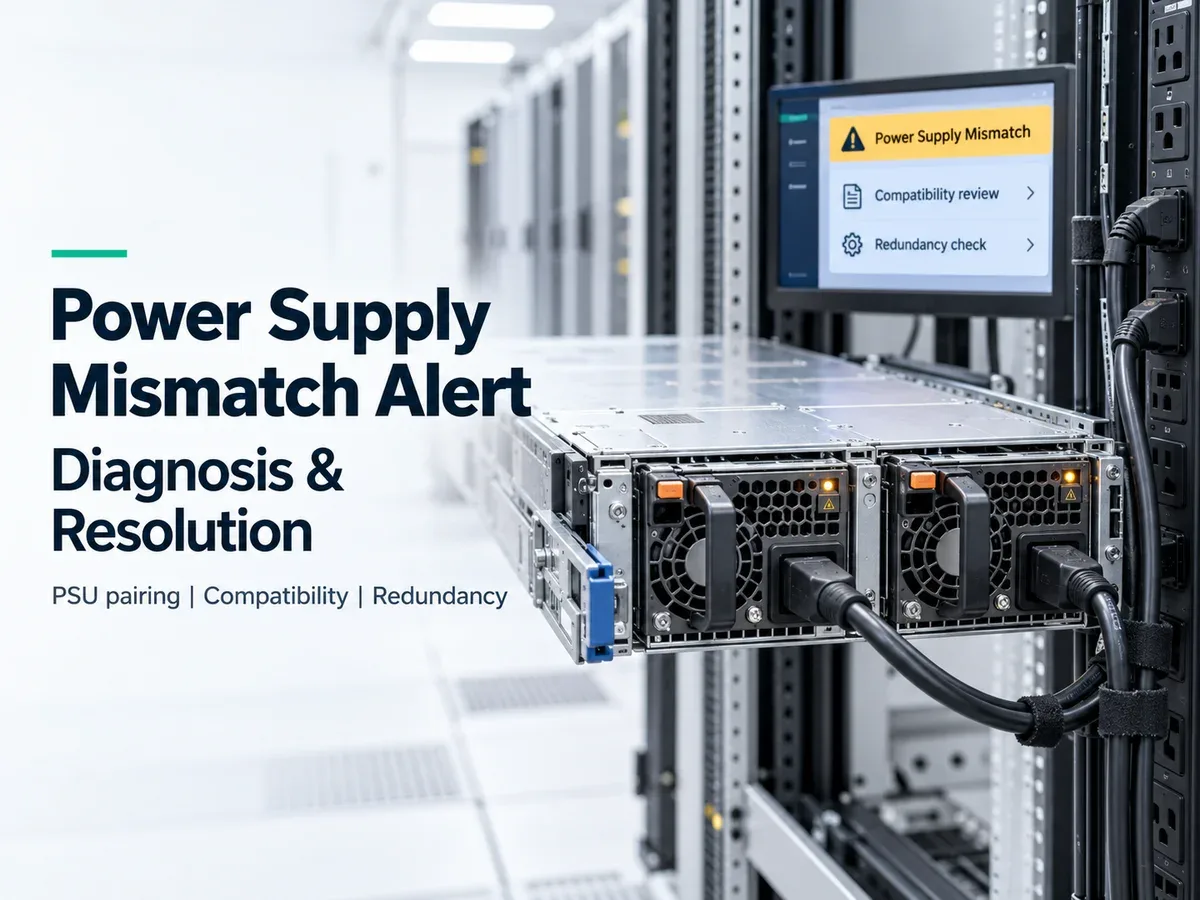 Power Supply Mismatch Alert Diagnosis & Resolution Service