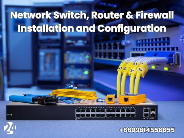Cisco/Juniper/Huawei Network Switch, Router & Firewall Installation and Configuration