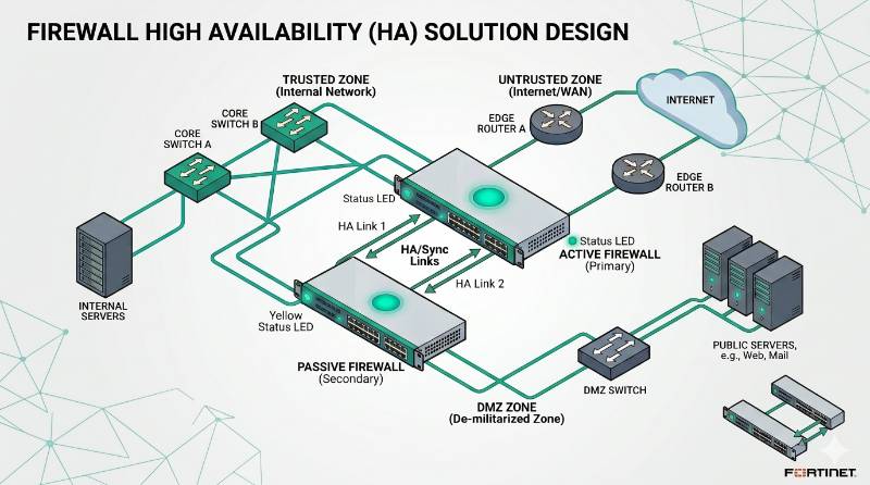 Cisco/Juniper Router, Switch & Firewall High Availability, Redundancy & Failover Configuration